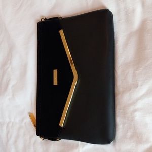 Joy Iman Black Clutch Purse